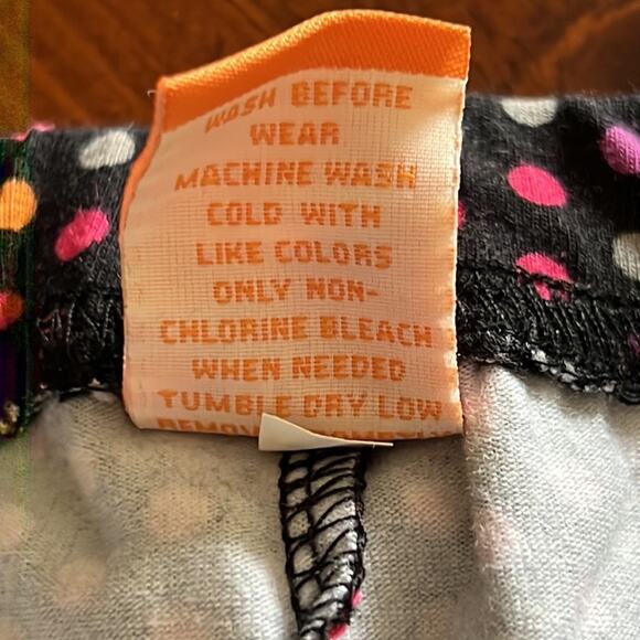 Target Girls L(10/12) Colorful Polka Dot Knit Leggings Ankle Comfort - Picture 3 of 6